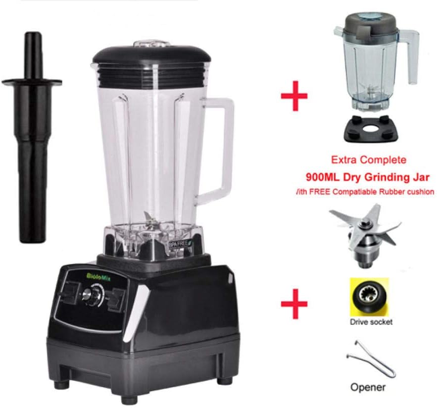 EU/US/UK/AU Plug BPA Free 3HP 2200W Heavy Duty Professional Blender Mixer Juicer High Power Fruit Food Processor Ice Smoothie Black dry jar parts Ukraine EU Plug