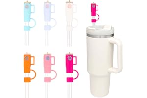 NICIME 6Pcs 9-10mm Stanley Silicone Straw Cover Caps, Fit with Stanley 30/40oz Cup, Reusable Dust Proof Straw Tip Covers Straw Topper Stanely Cup Accessories