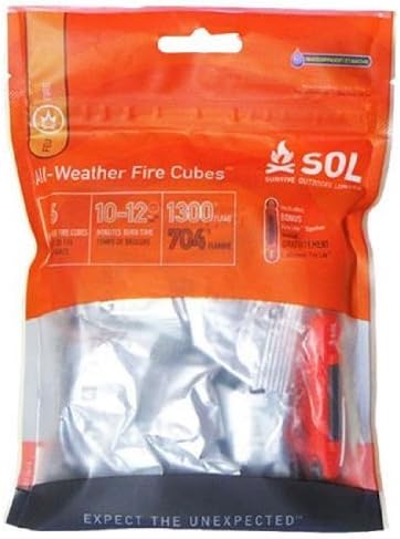 Survive Outdoors Longer All-Weather Fire Cubes, 0.025 Pound by Survive Outdoors Longer