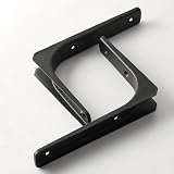 Sayayo Black Shelf Bracket Heavy Duty L Bracket 200x150mm 4Pcs EJR200B-4P view 6