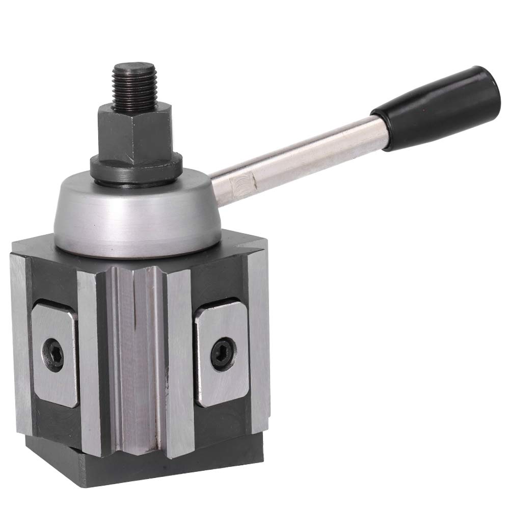 Quick Changing Tool Post Lathe AXA Piston Type Column Turning Holder for Mini Lathe Steel Mterial 6-12in CNC 250-100