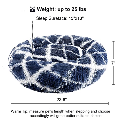 FOYOPET Calming Cat Bed for Indoor Cats, 23.6\