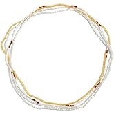 Bohemian Beads Waist Chain Belt Layered Beaded with Butterfly Charms Belly Chains Belts Sexy Bikini Dress Jeans Holiday Waist Body Jewelry Accessories for Women