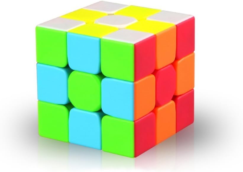 KalorK Smooth Speed Cube Magic 3x3x3 Puzzle Educational Toy for Brain Training Special Toys can be adjusted Turns smoothly, Super-durable with Vivid Colors