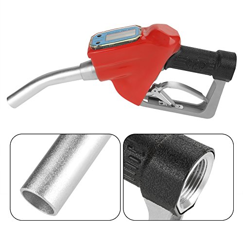 1PC Digital Fuel Oil Gasoline Nozzle Gun Fuel Delivery Gun Diesel Petrol Oil Delivery Gun Diesel Petrol Oil Nozzle Dispenser with Flow Meter