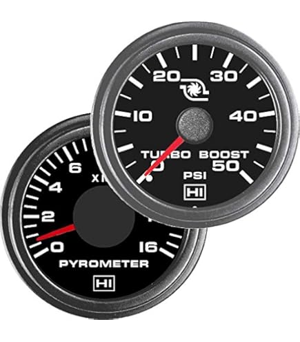Auto Meter 7884 Phantom II Vakuummessgerät Mechanisch – 0-30 Hg, Weißes Zifferblatt, LED-Beleuchtung