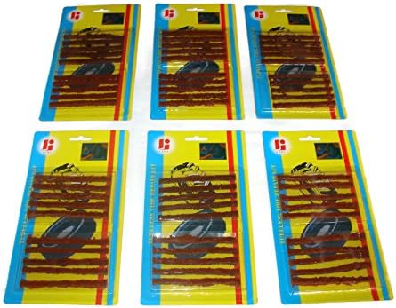 60 Pcs Tire Repair Plugs Self Vulcanizing Tubeless Seal Tire Repair Plug Patch