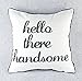 sweet dream Set of 2 Mr and Mrs Home Decor Black White Husband Wife Throw Pillow Cover Cushion Case - 18