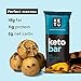Perfect Keto Bars - The Cleanest Keto Snacks with Collagen and MCT. No Added Sugar, Keto Diet Friendly - 3g Net Carbs, 19g Fat, 11g protein - Keto Diet Food Dessert (Chocolate Chip, 36 Bars)