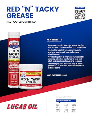 Lucas Oil 10574 Red "N" Tacky Grease - 1 Pound photo 3