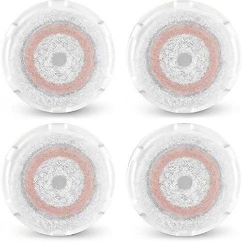4-Pack Brilliance Brush Head Replacement for Facial Cleanser | Compatible with Mia, Mia2, Mia3 (Aria), Mia Fit, Alpha Fit, Smart Profile, PLUS, PRO