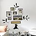 LUOYIMAN Photo Wall Collage Frame Family Tree Wall Stickers 3D(Black)