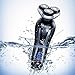 SURKER Shaver Razor Electric Men Cordless Beard Trimmer Wet Dry Rotary Shaver Head Hair Nose Trimmer Waterproof Rechargeable 3 In 1 Bonus 1 Facial Cleansing Brush