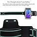 AILUN Phone Armband Compatible with Galaxy Note 5,Feartured with Sport Scratch-Resistant Material,Slim Lightweight,Dual Arm-Size Slots,Sweat Resistant&Key Pocket,with Headphone Ports[Black]