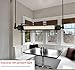 Ivalue Vintage Industrial Hanging Light Edison Cage Pendant Light Fixture for Kitchen Island Bar Lantern Black (Black)