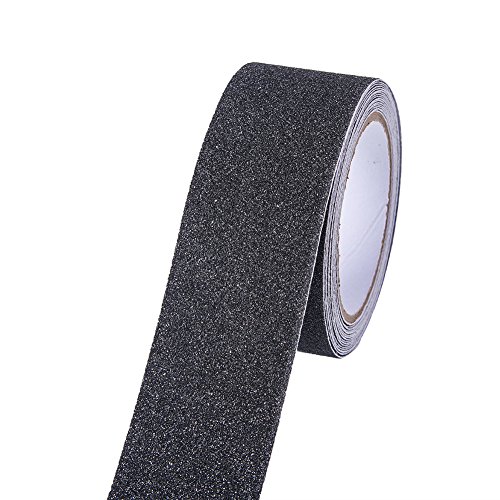ATMOMOBlack Safety Adhesive Sticker Grip Non Skid Tape Anti-Slip Adhesive Stickers Mat for Stairs Floor Stairway 5Mx5CM