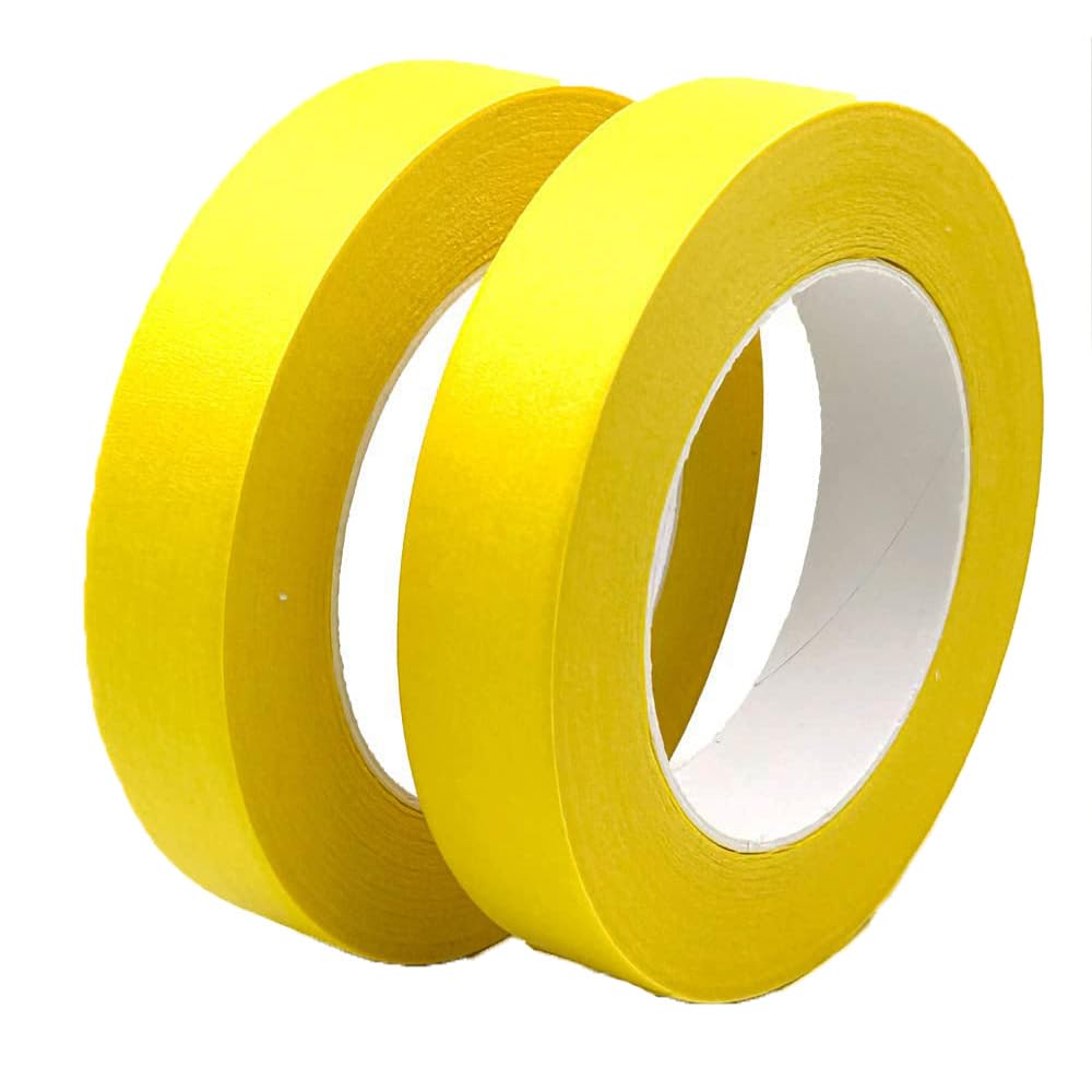 Photo 1 of 1 roll***Zo.Yehaa Yellow Painters Tape 1 Inch Wide, Masking Tape 1 Inch X 55 Yards X 2 Rolls for Arts Crafts Painting Labeling Decoration School Projects Home Office