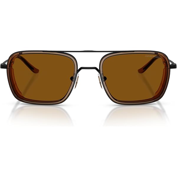 Amazon.com: Bottega Veneta Mens Square Tortoise Brown  display picture 3