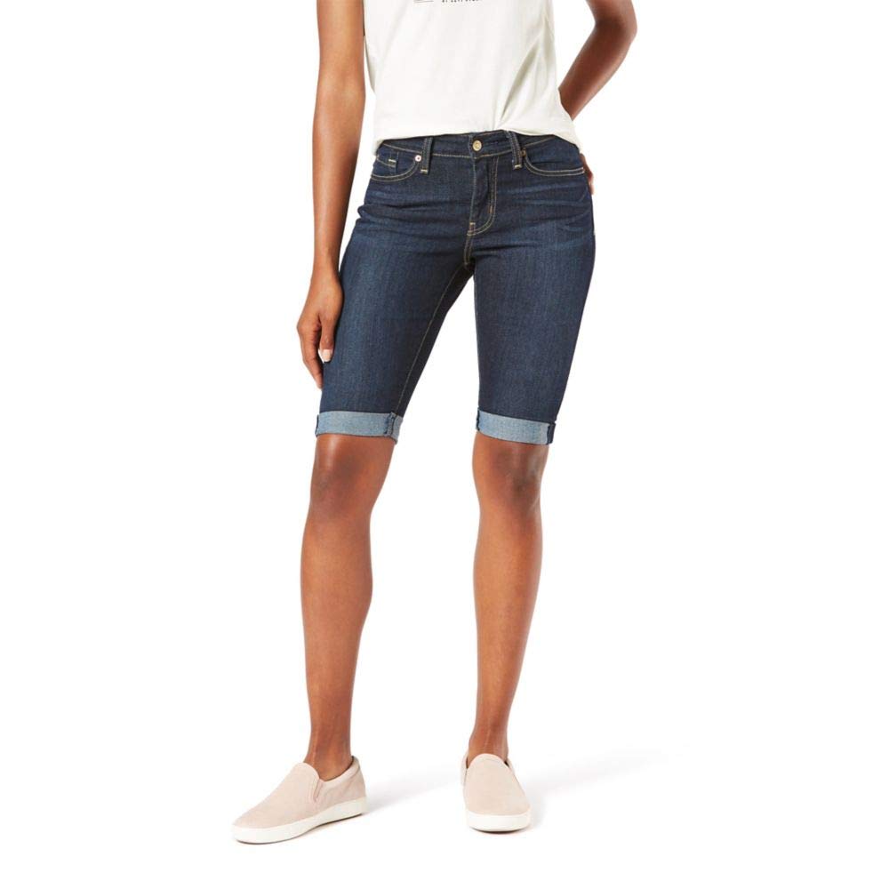 Mid-Rise Bermuda Shorts 