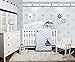 GEENNY OptimaBaby Nautical Explorer Sailor 6 Piece Baby Nursery Crib Bedding Set