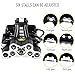 Rechargeable LED headlamp,Brightest and Best 9 LED Headlamp 45000 Lumen Zoomable Waterproof CREE Headlamps Waterproof Hard Hat Light, Bright Head Lights, Running or Camping headlamps ...