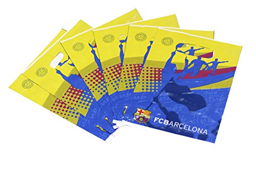 Official Barcelona Soccer Football Club FC Barcelona 6 Pack Party Bags Lootbags 22cm x 16cm