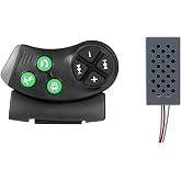 Hikity Universal Wireless Bluetooth Steering Wheel Controller for CarStereo | Hands-Free Call/Music/Video, Easy Installation Bluetooth Wireless Remote Controller, Black