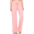 Leggings Depot Women's Drawstring Pajama Pants Wide Leg Casual Comfy Sleepwear for Lounge and Yoga
