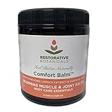 Comfort Balm Hemp Oil Salve 240 mg Fast Muscle & Joint Relief 4 Ounce Hemp and Arnica Oil Salve Restorative Botanicals