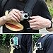 TELESIN 360 Rotation Backpack Camera Clip On Clamp Mount for GoPro Hero 9,Hero 8/7/6/5 Osmo Action, Insta 360 Camera (Hat Clip)