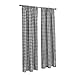 YSECTL Buffalo Checkered Country Plaid Gingham, Black and White, Window Treatment Curtain, 1 Inch Checks Print, Set of 2 Panels, 100% Polyester, Designer Quality, Hand Made in USA (56