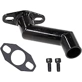 JRL 32mm-40mm Black Offset Intake Manifold and Gasket for 49cc 66cc 80cc Motorized Bike Motorised Bicycle (Black)