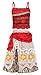 AmzBarley Princess Moana Costume Outfit Skirt Set Little Girls Cosplay Dress up Size 6 Red
