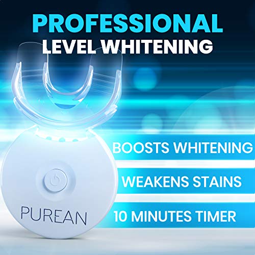 Purean Teeth Whitening Kit with LED Light 2 Syringes of 5ml