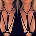 Mallcat Women Alluring Harness Bra Hollow Out Bra (S, Black)