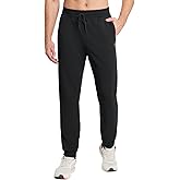 baleaf Men's Fleece Lined Joggers Winter Athletic Sweatpants Thermal Hiking Workout Running Pants with Zipper Pockets