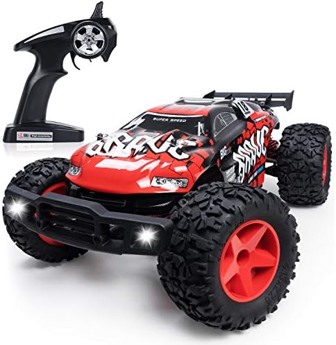 Large Remote Control Car Off Road, 1/12 Scale RC Electric Rock Crawler 4WD High Speed Racing Monster Truck Vehicle for Adults and Kids