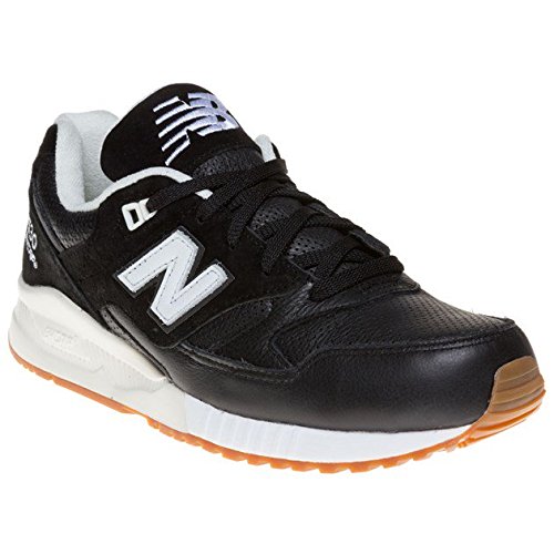 New Balance Men's 530 Classic Lifestyle Sneaker, Black/Sea Salt, 8.5 D US