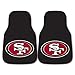 FANMATS NFL - San Francisco 49ers Carpet Car Mat Set - 2 Pieces, Black