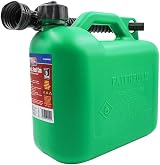 Faithfull 5 Litre Plastic Fuel Can Green UN 16 1558 23 view 1