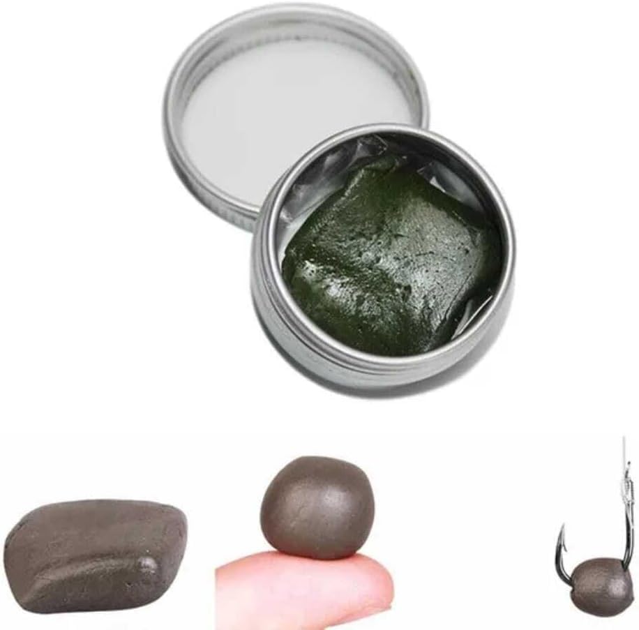 15g Tungsten Putty Rig Green or Brown or Black Fishing Weight Non-Toxic Easy to Mold and Versatile Carp Fishing Terminal Tackle (Brown)
