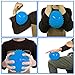 A-zoe Water Basketball Pool Basketball - Kids Indoor Basketball - 9 Inch - Soft and Bouncy-Free 6 Inch Massage Stress Relief Ball (Blue)