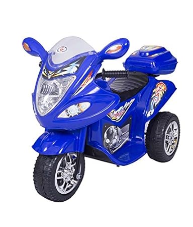 blue kids motorbike