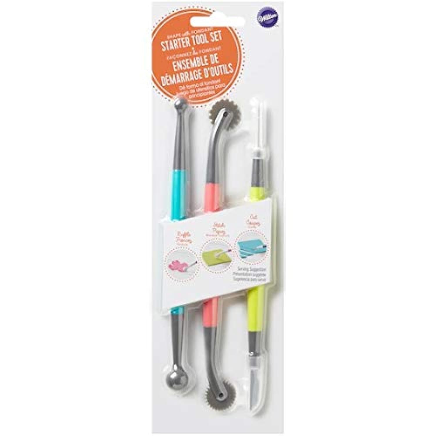 Wilton Shape with Fondant Starter Tool Set: Essential Cake Decorating Kit for Beginners & Pros