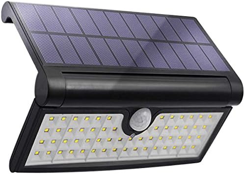 Solar Lights Outdoor 58 LED Motion Sensor Wall Light Garden Security Lamp with Wide Lighting Area for Using on Front Door, Back Yard, Garage, Driveway, Deck, Patio and So On(1 Pack)