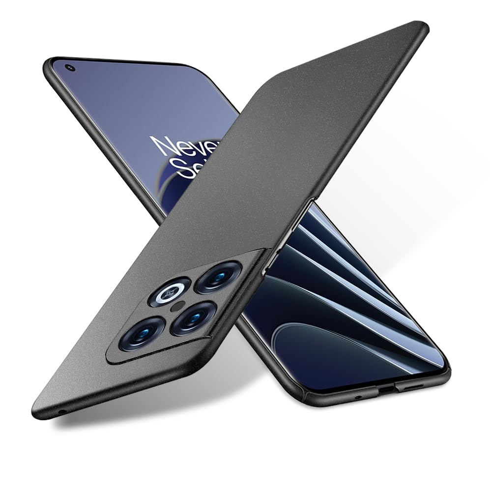 Bastmei for OnePlus 10 Pro Case 5G, Extremely Light Ultra-Light Super Slim Camera Protection Hard PC Cover Case for OnePlus 10 Pro 5G (Gravel Black)