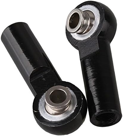 Yiguo 2pcs D10045 Aluminum M4 Link Rod End Ball Joint for RC 1:8 1:10 Model Car Upgrade Parts Black