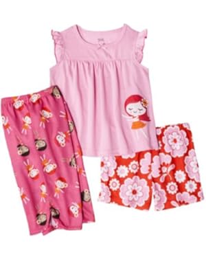 Baby-girls Just One You - Pajamas Set Flower (3 Piece)