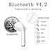Bluetooth Earbuds,Wireless Headphone Earbuds in-Ear Noise Cancelling Earbuds Earpiece with Mic Charging Case, Sport Running Mini Stereo Bass Earbuds for iOS Androidthumb 3