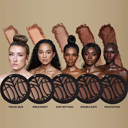 The Lip Bar | Fresh Glow 2-Layer compact | 2-in-1 bronzer and blush duo | Vegan Makeup | Double Date